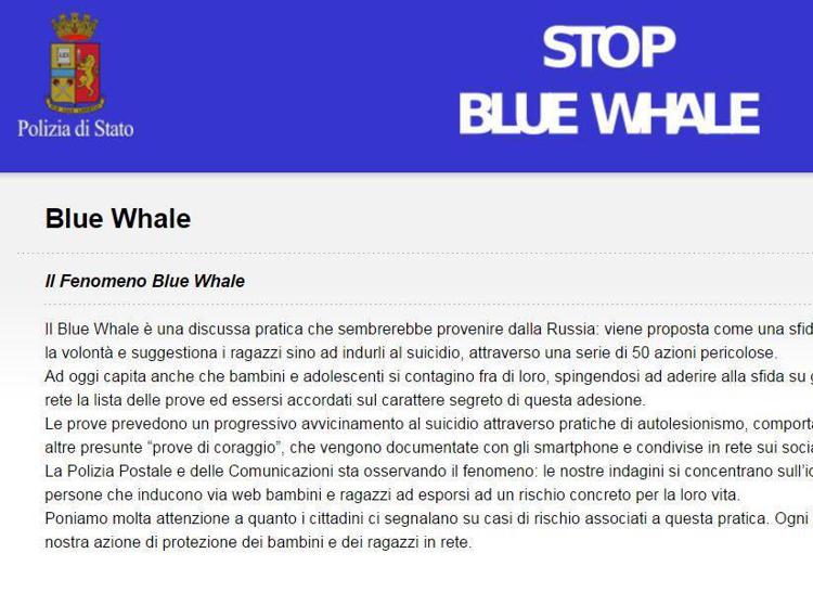 Blue Whale, arriva il pulsante stop