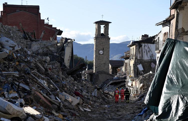 Amatrice dopo il terremoto del 2016 (Afp) - AFP