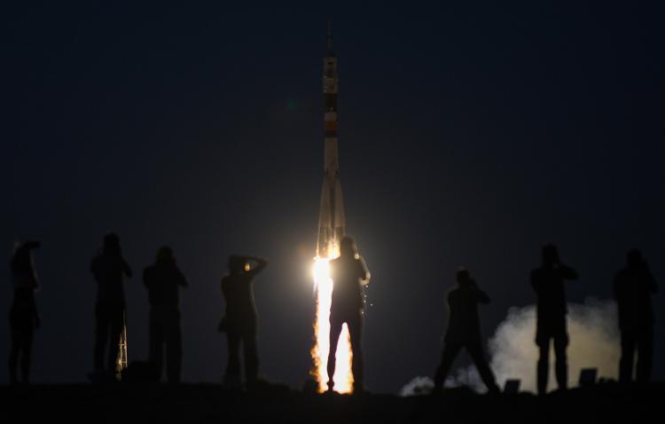 La partenza della missione 'Vita' dal cosmodrono di Baikounur, Kazakistan (AFP PHOTO) - (AFP PHOTO)