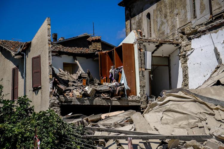 Amatrice distrutta dal terremoto (Fotogramma) - FOTOGRAMMA