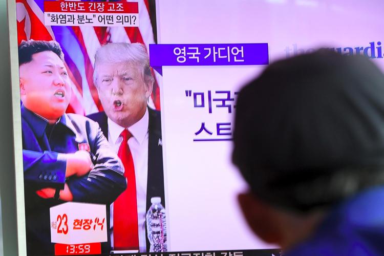 News alla tv nordcoreana su Donald Trump e Kim Jong-Un (AFP PHOTO) - (AFP PHOTO)