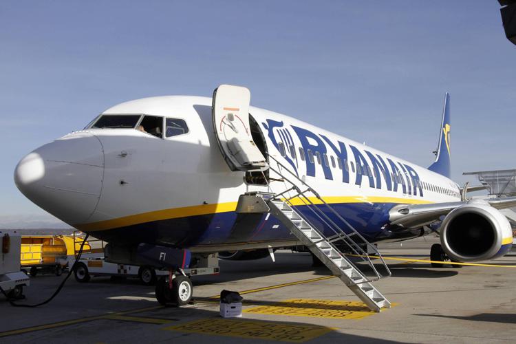 Un aereo Ryanair a Malpensa (FOTOGRAMMA) - (FOTOGRAMMA)