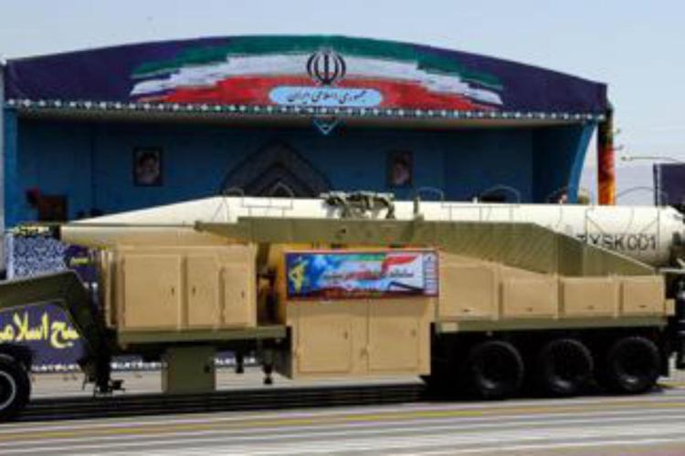 Il nuovo missile Khoramshahr (Foto Afp)