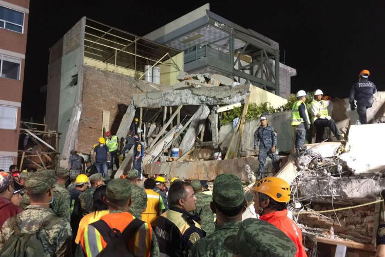 La scuola Enrique Rebsamen crollata in Messico (Afp) - AFP