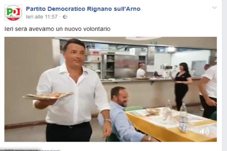 (Fermo immagine dalla pagina Facebook del Partito Democratico Rignano sull'Arno)