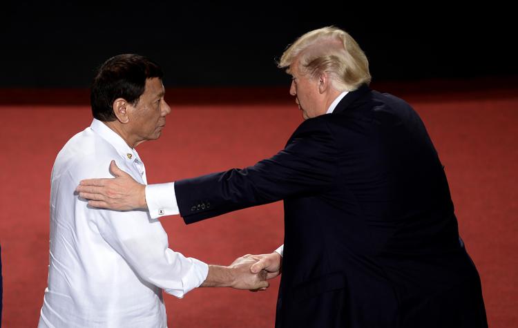 Rodrigo Duterte  e Donald Trump (Foto Afp) - AFP