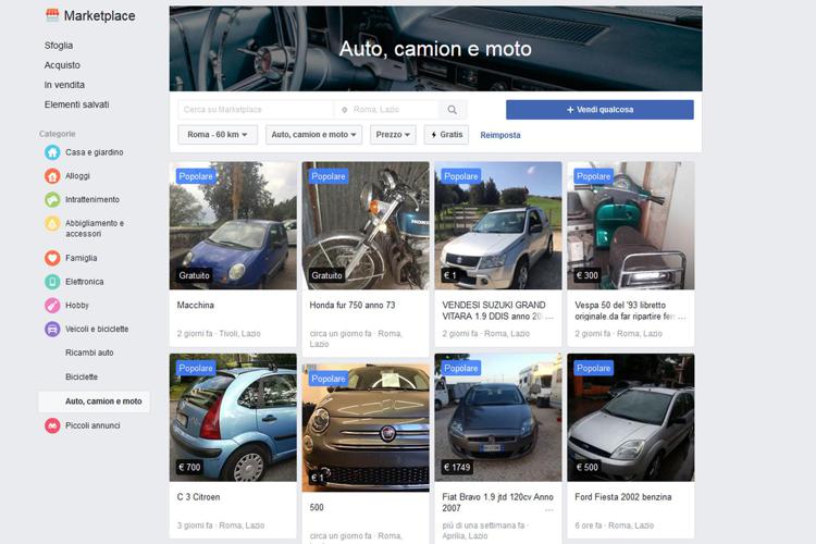 Come vendere l'auto su Facebook