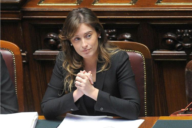 Maria Elena Boschi alla Camera il 18 dicembre 2015 (Fotogramma)