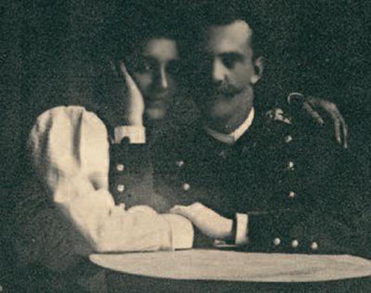 Vittorio Emanuele III con la Regina Elena del Montenegro (da Wikipedia)