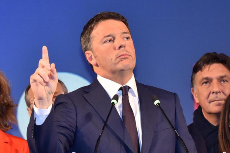 Matteo Renzi all'incontro 'Il Futuro si chiama Stati Uniti d'Europa' (FOTOGRAMMA)