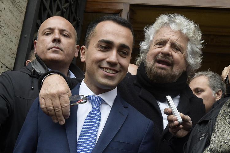 Luigi Di Maio e Beppe Grillo (Fotogramma) - FOTOGRAMMA