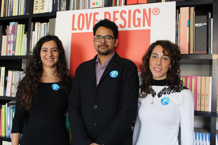 Irene Schiano Lomoriello, Koustav Pal e Rossella Scotto di Perrotolo, i tre ricercatori sostenuti da Love Design 2017 (foto Airc) - AIRC