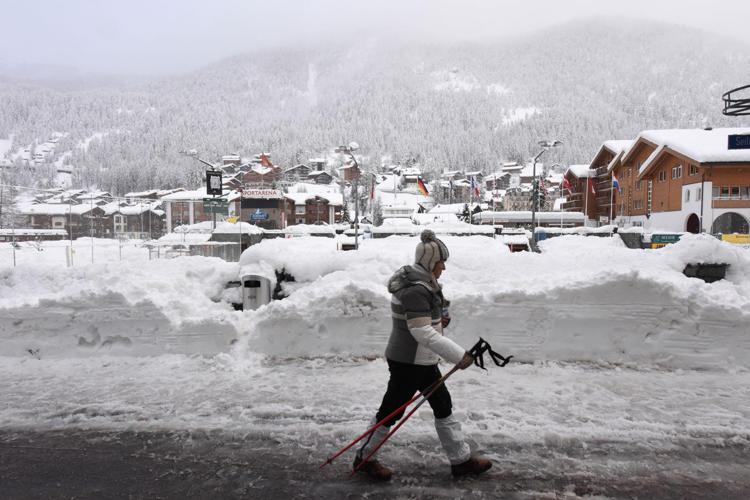 Zermatt sotto la neve (AFP PHOTO)