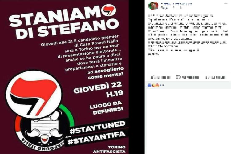 (Locandina Torino Antifascista - post Facebook)