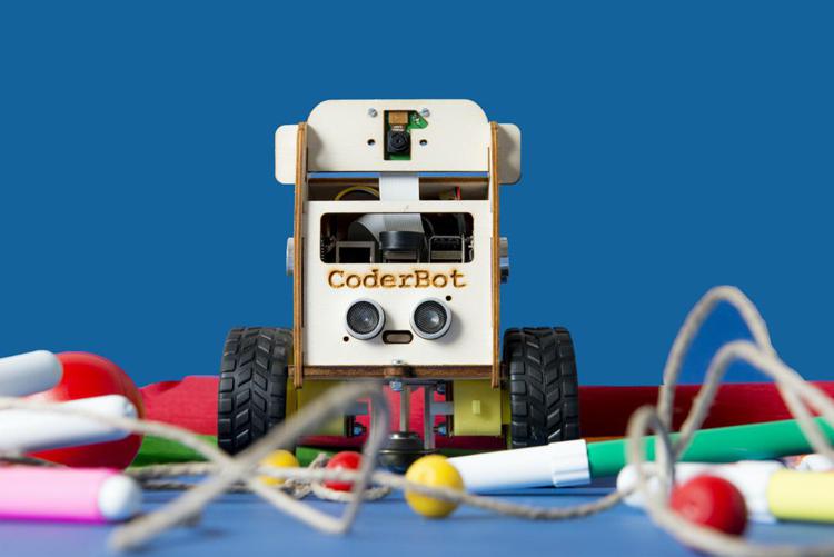 Il robot didattico CoderBot (foto università Milano-Bicocca) - UNIVERSITA' MILANO-BICOCCA