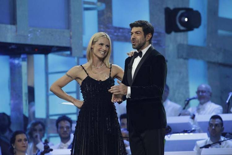 Michelle Hunziker e Pierfrancesco Favino