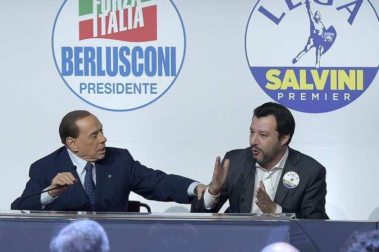  Silvio Berlusconi e Matteo Salvini (Fotogramma) - FOTOGRAMMA