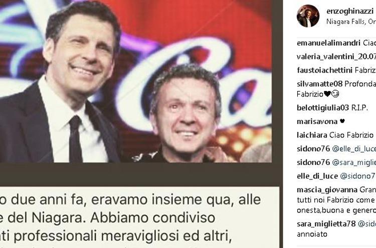 (post Instagram Enzo Ghinazzi)