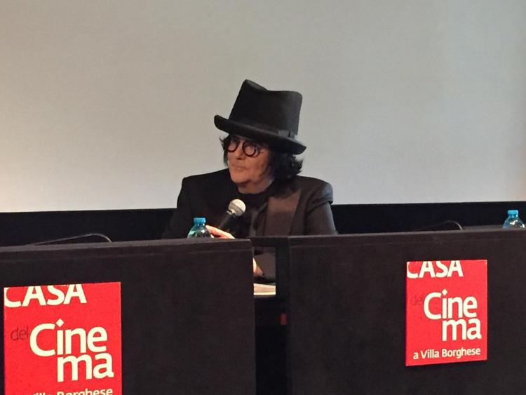 Renato Zero alla conferenza stampa alla Casa del Cinema per  presentare 'Zerovskij, solo per amore'