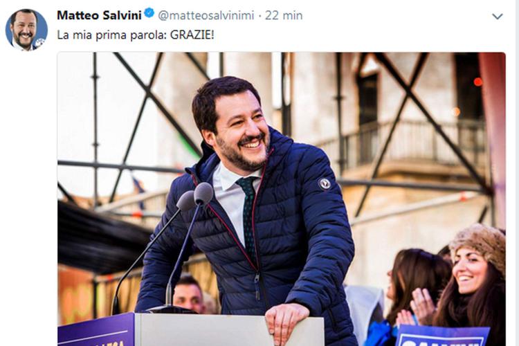 Salvini rules out coalition with grassroots Five Star Movement