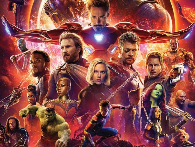 Il manifesto di 'Avengers: Infinity War' (particolare) 