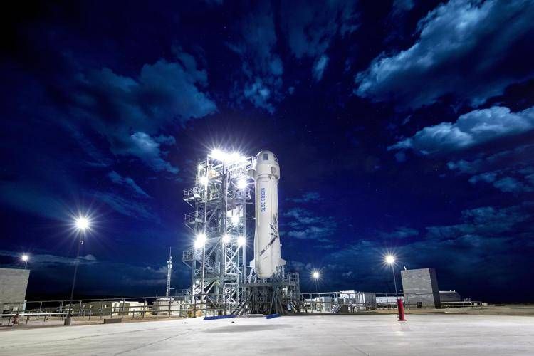 La nave 'New Shepard' della Blue Origin (immagine dal sito ufficiale)