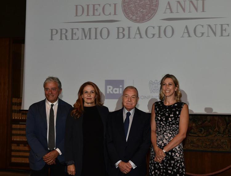 da sinistra Angelo Teodoli, Monica Maggioni, Gianni Letta, Simona Agnes