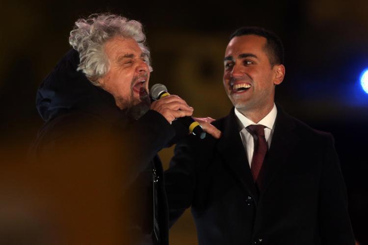 Beppe Grillo e Luigi Di Maio (FOTOGRAMMA/IPA)