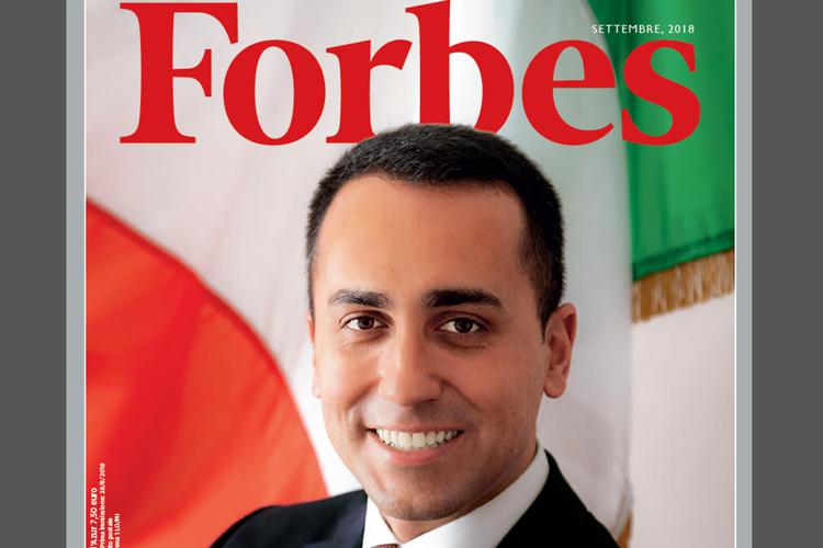La copertina di Forbes con Di Maio 