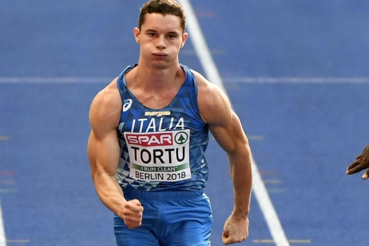 Filippo Tortu, fra gli squalificati della staffetta italiana 4x100 agli Europei di Berlino (Afp)