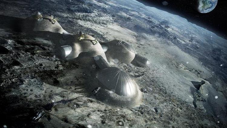 Futuro villaggio sulla Luna (Foto ESA) 