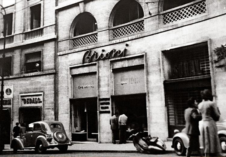 La prima boutique Brioni a Roma (dal sito)