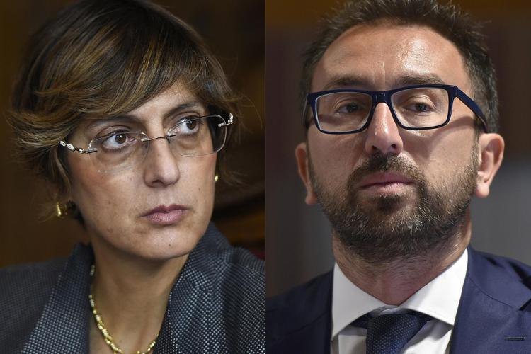 Giulia Bongiorno e il ministro della Giustizia Bonafede