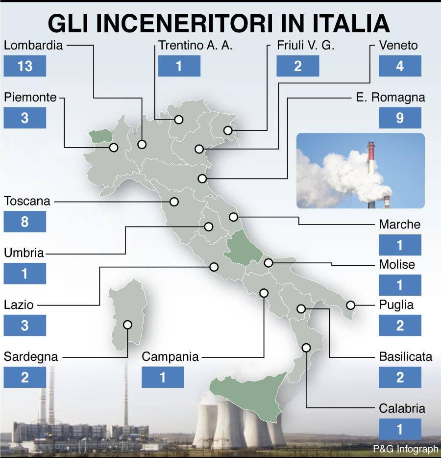 mappa inceneritori italia