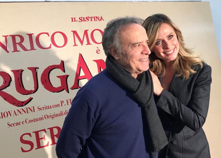 Enrico Montesano con Serena Autieri (foto AdnKronos)