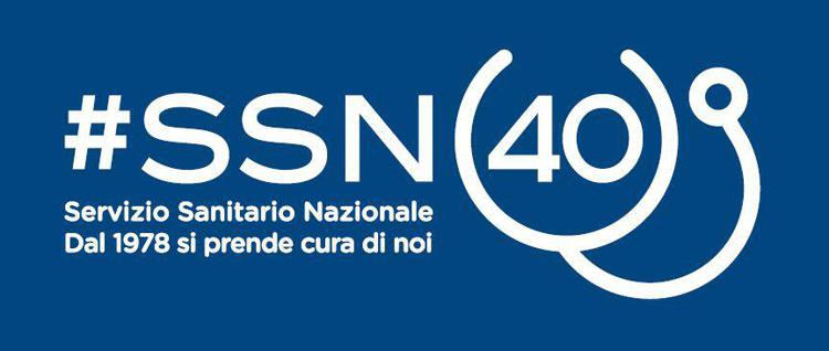 Il logo realizzato dalla Fondazione Gimbe per i 40 anni del Ssn