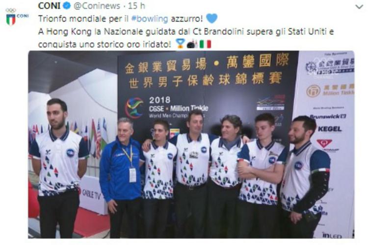 Sorpresa bowling, l'Italia è campione del mondo