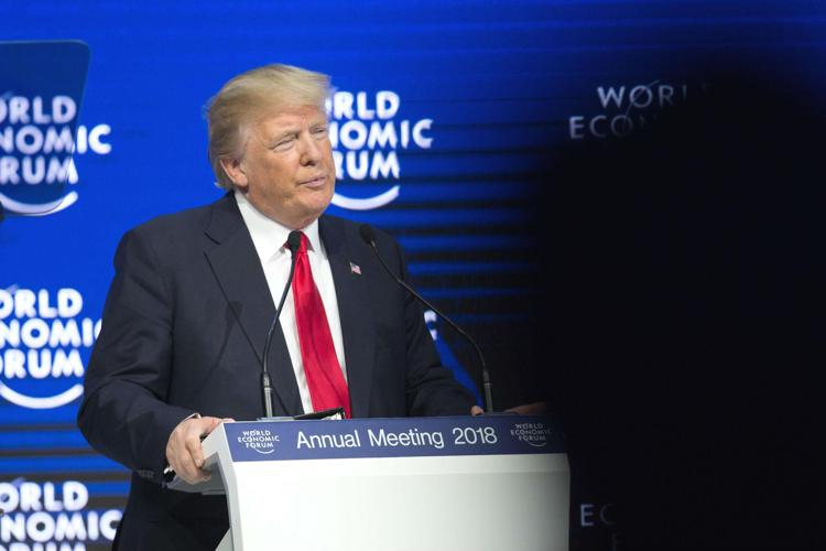 Donald Trump a Davos 2018 (Ipa)