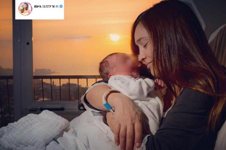 Ilenia Lazzarin con il piccolo Raoul (foto da Instagram/Ilenia Lazzarin)