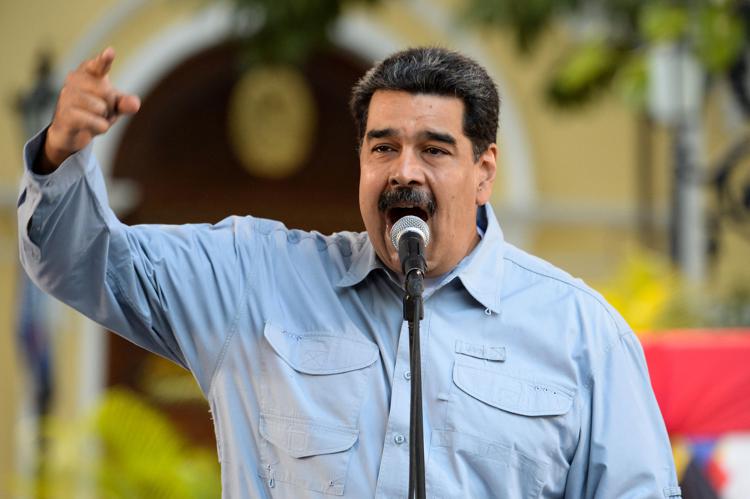 Il presidente venezuelano Maduro (Foto AFP) - AFP