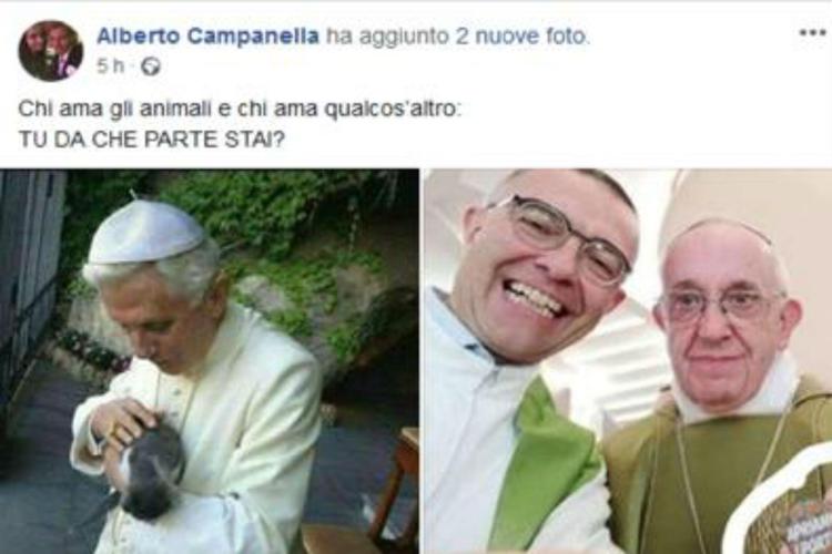 Il post del consigliere genovese di FdI, Alberto Campanella, pubblicato stamane su Facebook