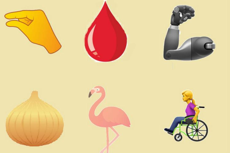 Alcune delle nuove emoji