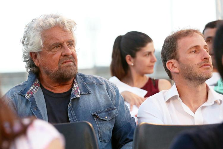Beppe Grillo e Davide Casaleggio (Fotogramma/Ipa)