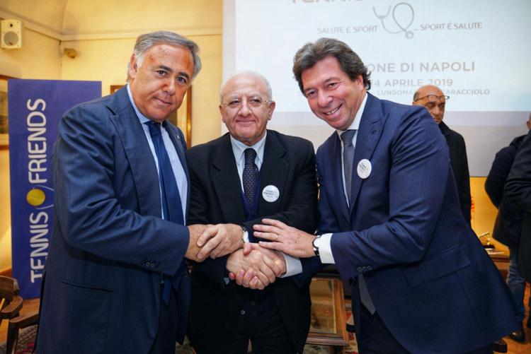 Riccardo Villari, Vincenzo De Luca e Giorgio Meneschincheri