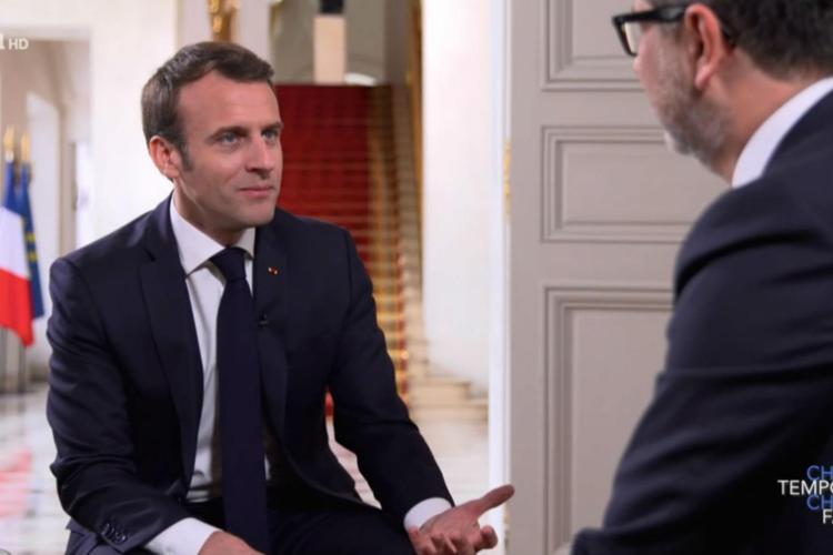 Macron nell'intervista a Fabio Fazio a Che tempo che fa