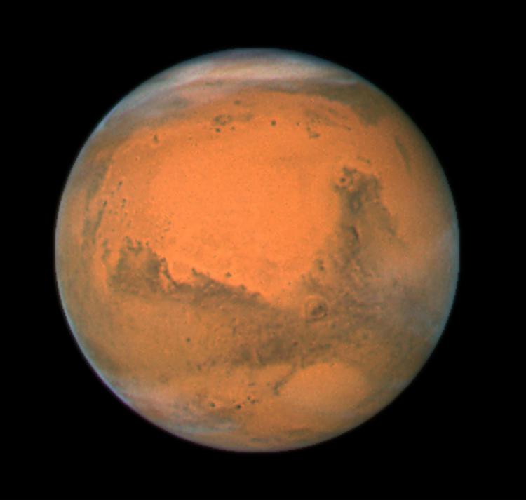 Marte visto dal telescopio spaziale Hubble (Nasa / IPA, Usa - 2012-08-05)  - FOTOGRAMMA
