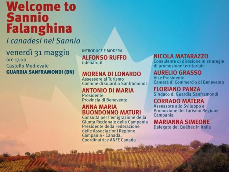 Vino: 'welcome to Sannio Falanghina', un ponte tra Campania e Canada