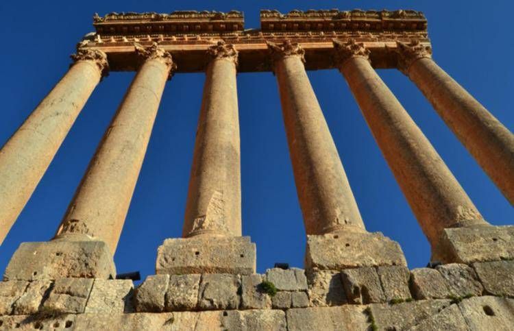 Il tempio di Giove a Baalbek (Foto Politecnico Milano) 