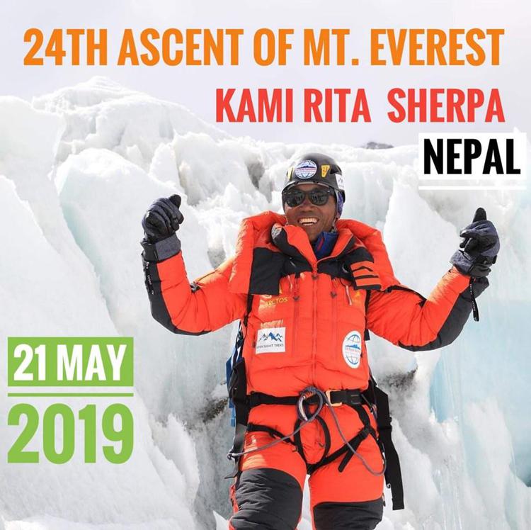 Lo sherpa dei record, 24 volte sull'Everest