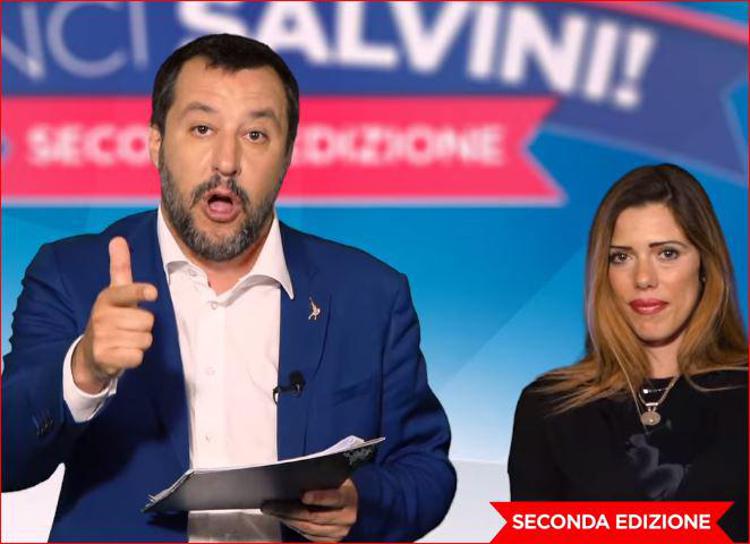 Matteo Salvini e Rita Serritiello